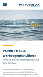 Mobile Screenshot of parrot-media.de