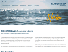 Tablet Screenshot of parrot-media.de
